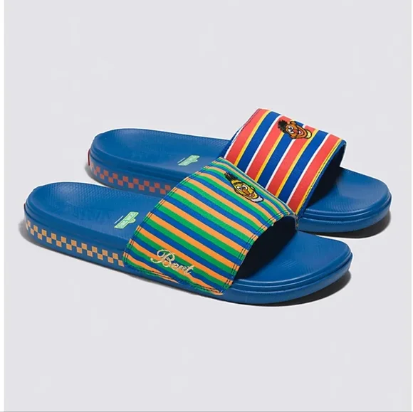 NWT Vans x Sesame Street Bert and Ernie Slides Sandals s-l400.jpg main image 2